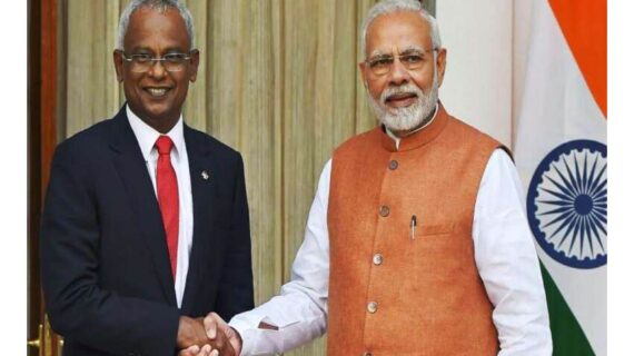 मोदी और मालदीव के राष्ट्रपति ने द्विपक्षीय संबंधों पर की बात