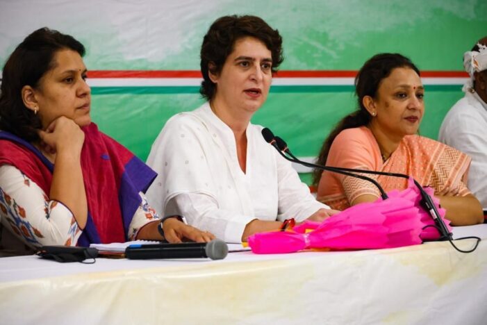 उत्तर प्रदेश विधानसभा चुनाव में 40 प्रतिशत टिकट महिलाओं को- प्रियंका गांधी वाड्रा
