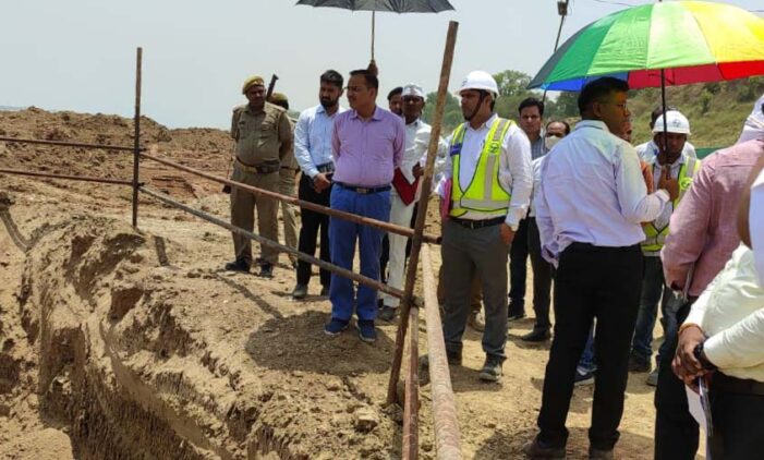 निरीक्षण में धीमा मिला वाटर ट्रीटमेंट प्लांट कार्य