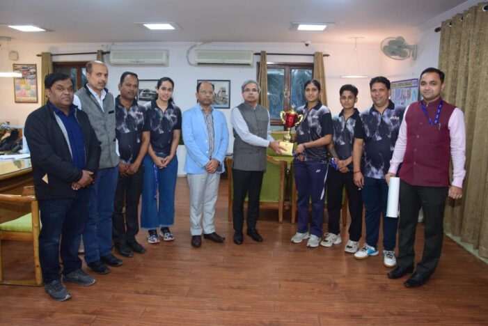 रेलवे बैडमिंटन टीम चैंपियनशिप में उत्तर मध्य रेलवे की महिला टीम ने जीता कांस्य पदक रेलवे बैडमिंटन टीम चैंपियनशिप में उत्तर मध्य रेलवे की महिला टीम ने जीता कांस्य पदक