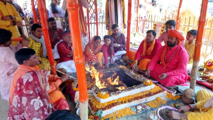 सात दिवसीय हनुमान चालीसा पाठ का समापन