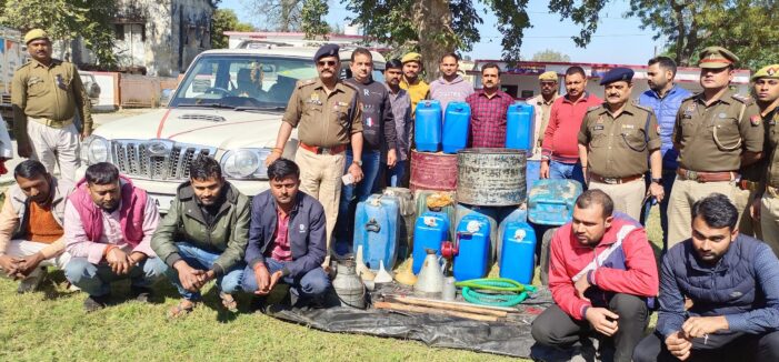डीजल चोरी करने वाले गैंग का पर्दाफाश, छह गिरफ्तार