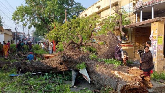 आंधी पानी से भारी तबाही, बिजली व्यवस्था ध्वस्त