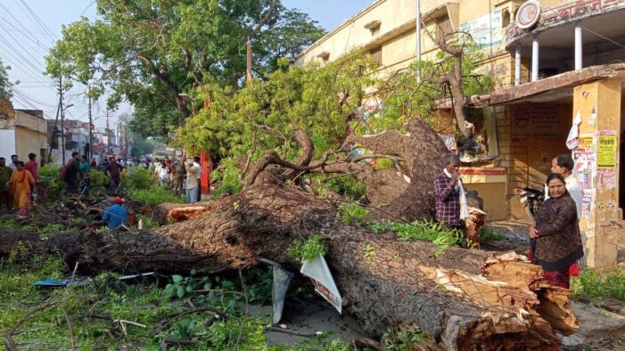 आंधी पानी से भारी तबाही, बिजली व्यवस्था ध्वस्त आंधी पानी से भारी तबाही, बिजली व्यवस्था ध्वस्त