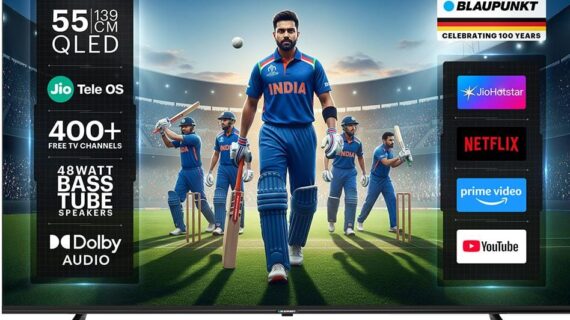 जियो टेली ओएस पावर्ड फोरके (4K) क्यूएलईडी टीवी (QLED TV) की लांच