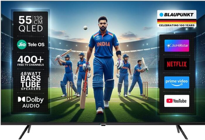 जियो टेली ओएस पावर्ड फोरके (4K) क्यूएलईडी टीवी (QLED TV) की लांच