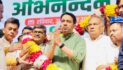 लखनऊ में जयंत चौधरी का हुआ भव्य स्वागत